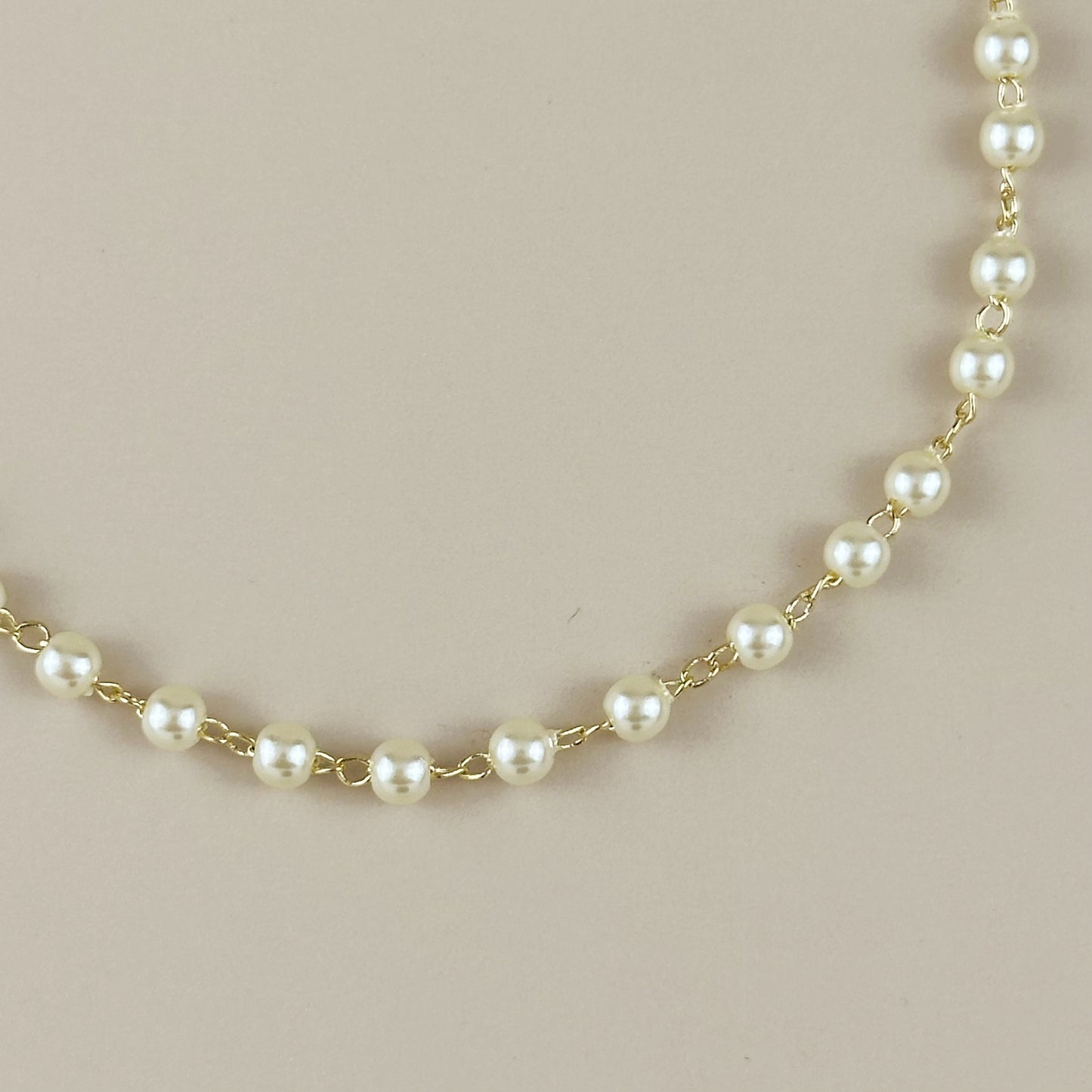 Pearl Bracelet - Elegant 3mm Simulated Pearl Beads for Women