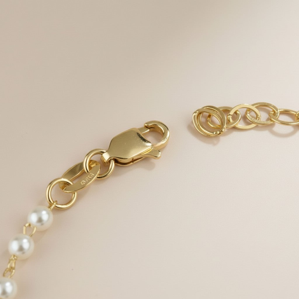 Pearl Bracelet - Elegant 3mm Simulated Pearl Beads for Women