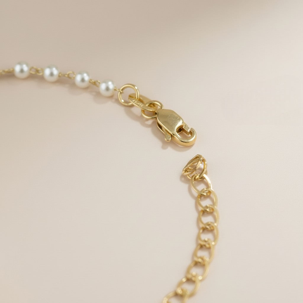Pearl Bracelet - Elegant 3mm Simulated Pearl Beads for Women