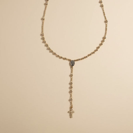 Rosary Necklace - Traditional Catholic Prayer Jewelry for Women