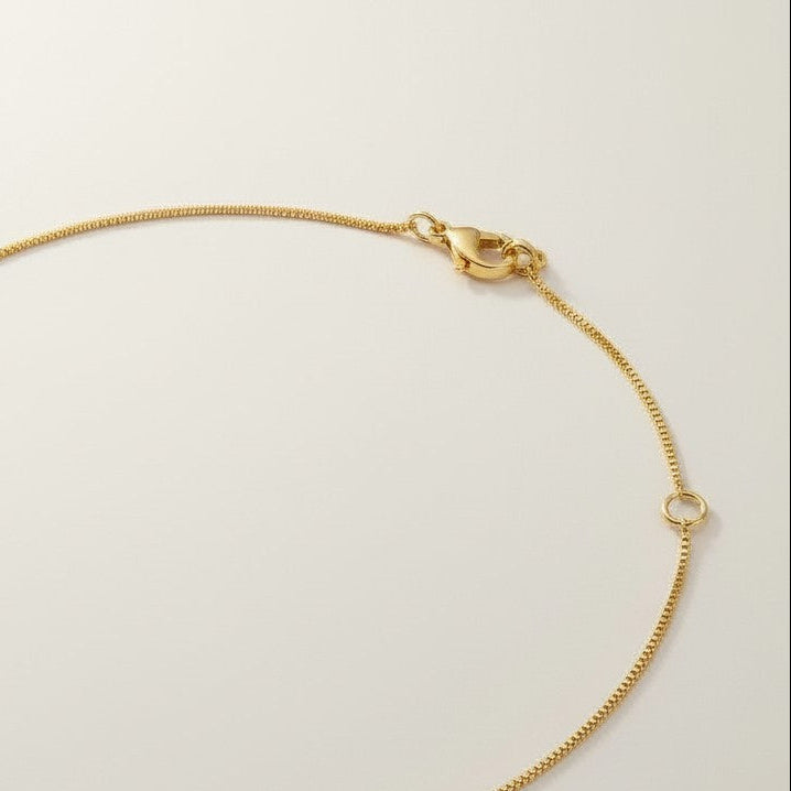 ✨ 18k Gold Filled CZ Bar Lariat Tassel Necklace — Minimalist Design, Maximum Impact
