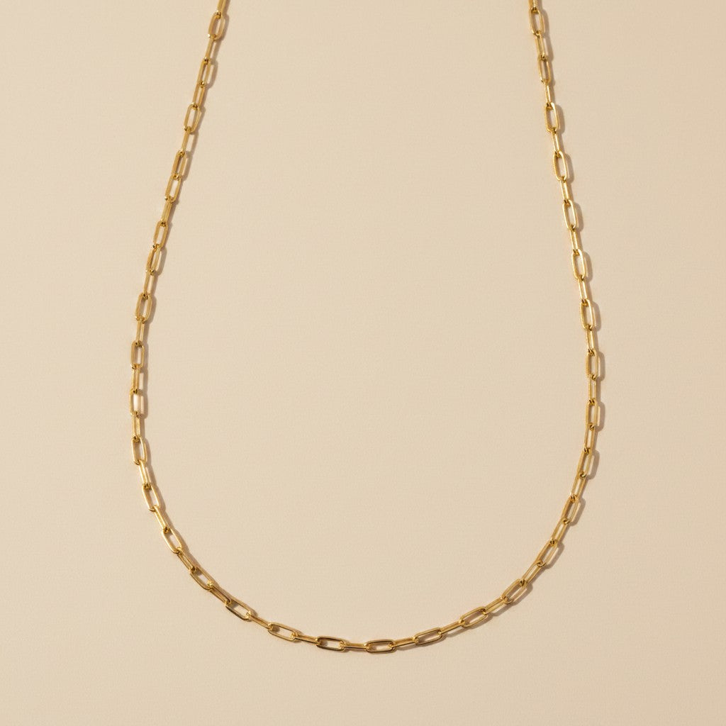 18k Gold Filled Link Chain Necklace | Premium Quality for Jewelry Making