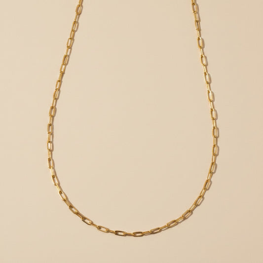 18k Gold Filled Link Chain Necklace | Premium Quality for Jewelry Making