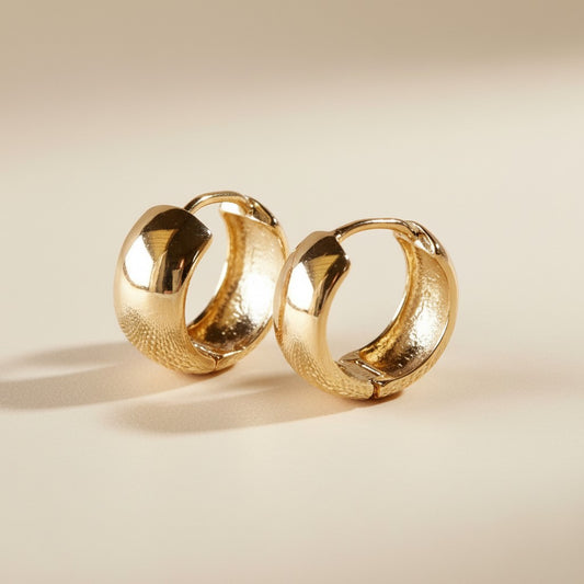 Chunky Hoop Earrings - Waterproof Statement Earrings for Women