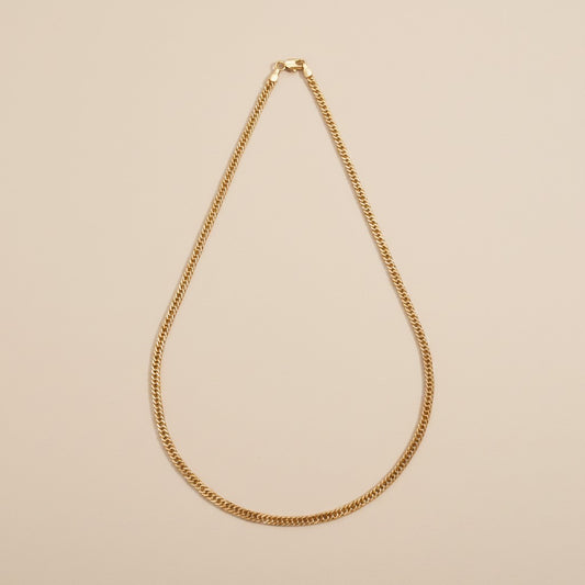 18k Gold Filled Double Curb Chain Necklace | 4mm Bold Everyday Style