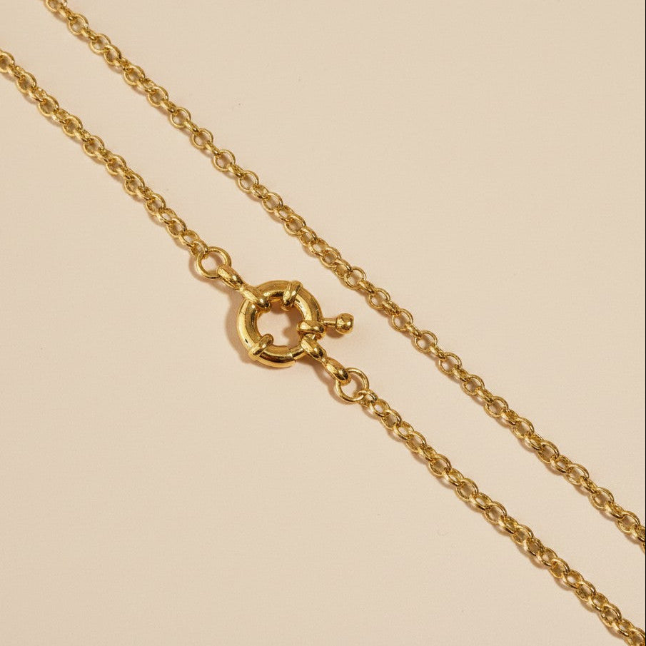 18k Gold Filled Rolo Chain Necklace | Simple, Versatile, Gorgeous