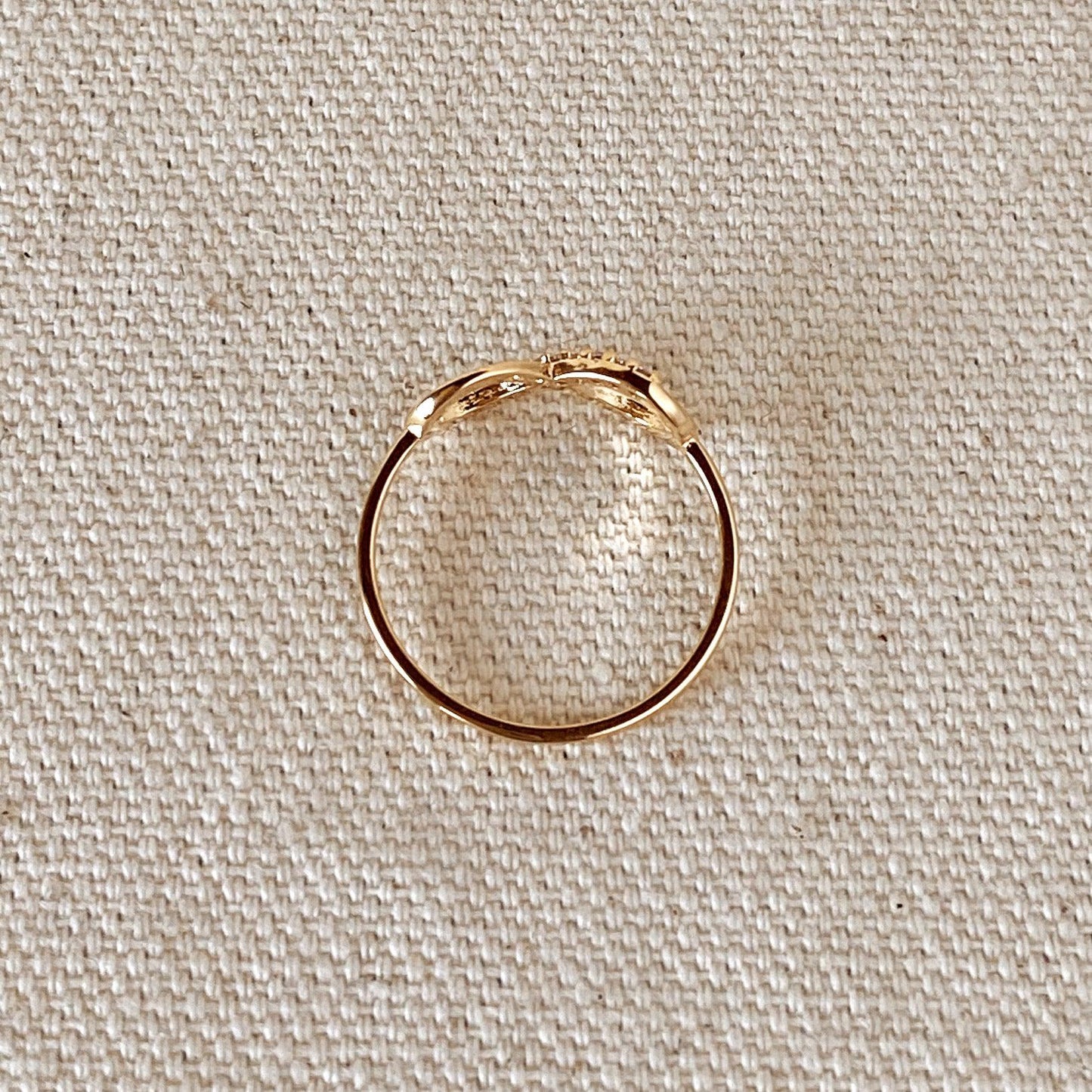 GoldFi 18k Gold Filled Infinity Dainty Ring