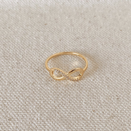 GoldFi 18k Gold Filled Infinity Dainty Ring