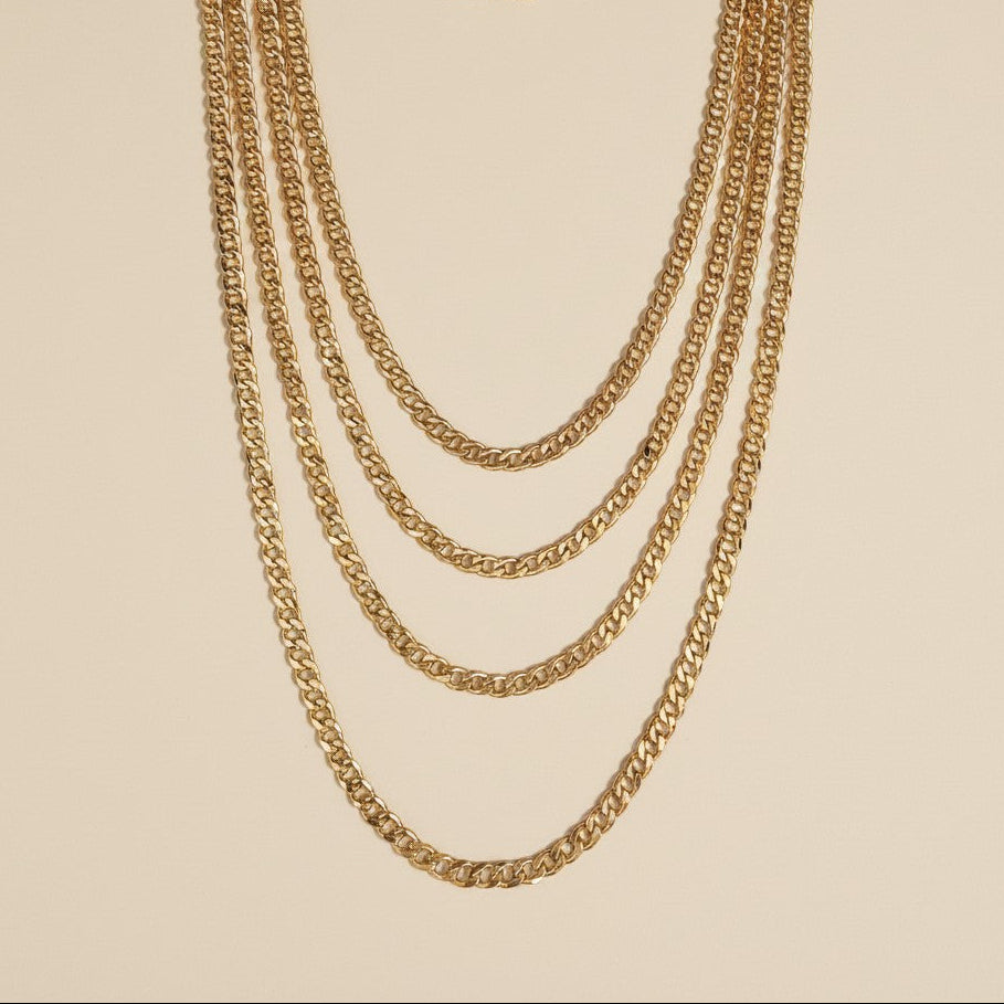 18k Gold Filled Miami Cuban Chain Necklace | 5mm Bold Statement