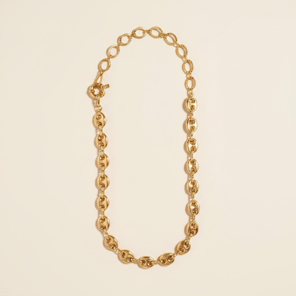 18k Gold Filled Puffy Mariner Choker | Our Best Seller