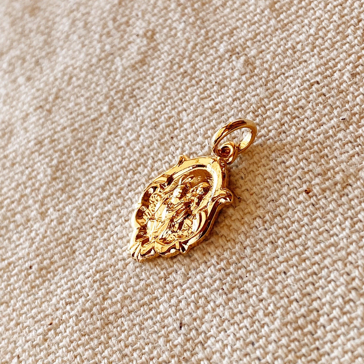 GoldFi 18k Gold Filled Saint Christopher Pendant