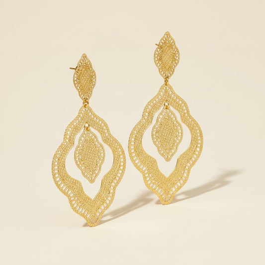 Hollowed Indian Earrings