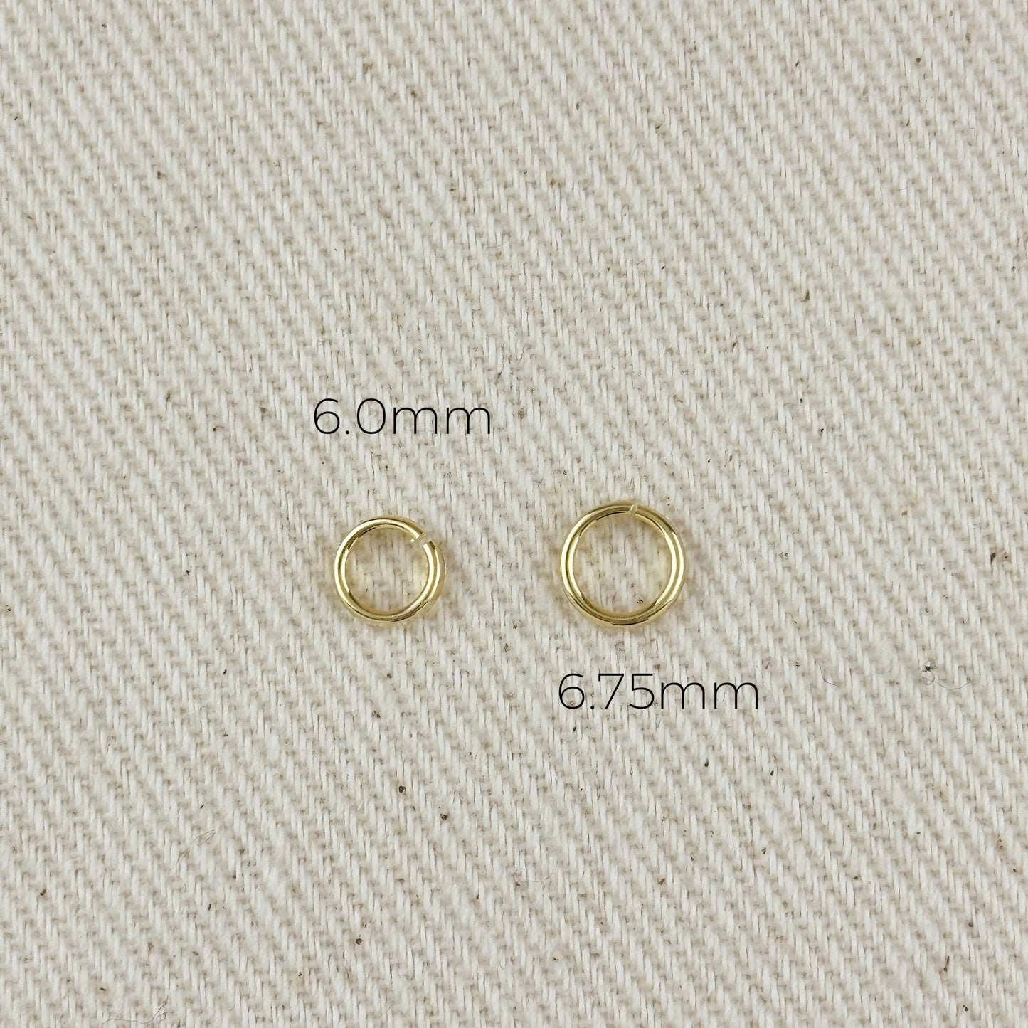 18K Gold Filled Open Round Bail - Click & Lock