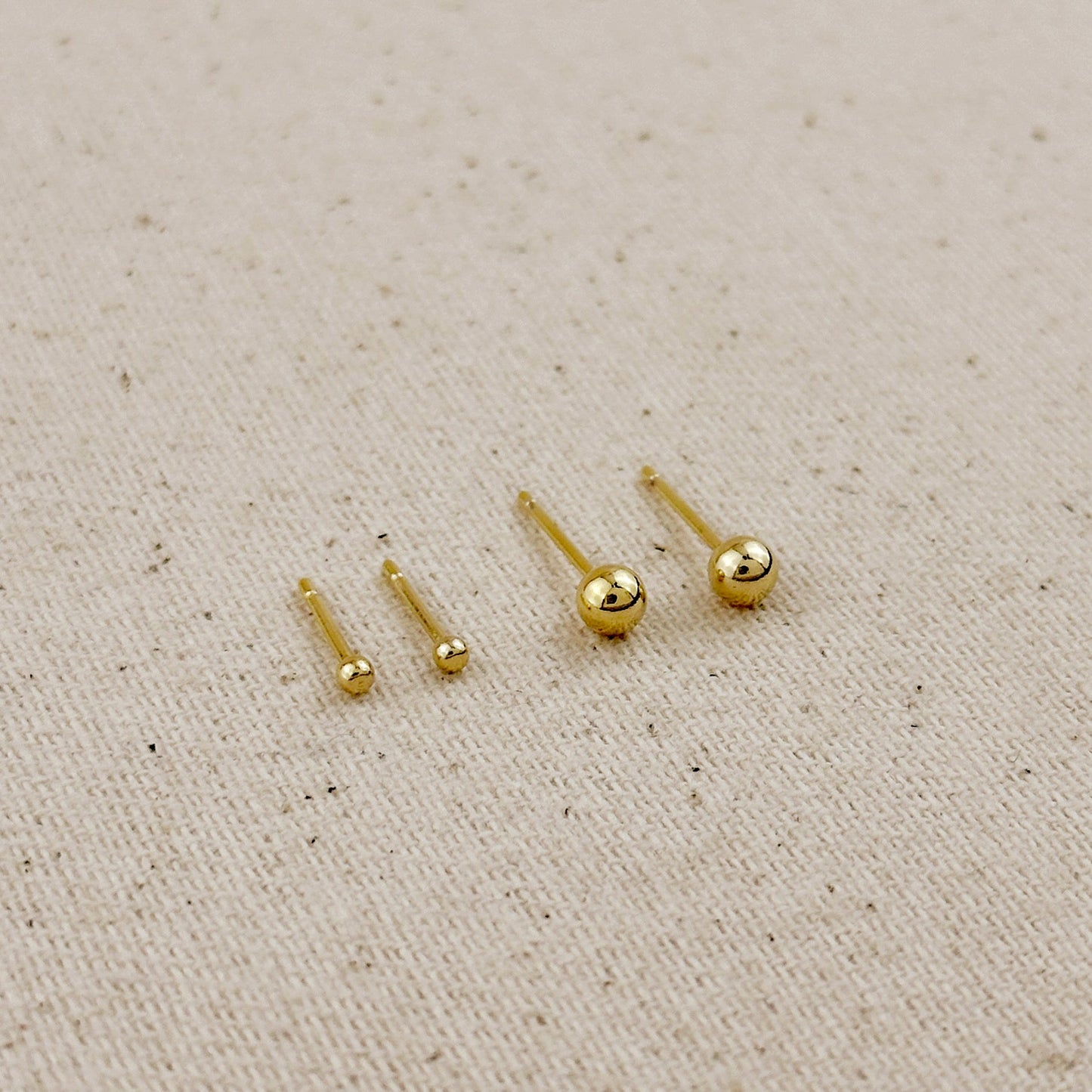 18k Gold Filled Ball Stud