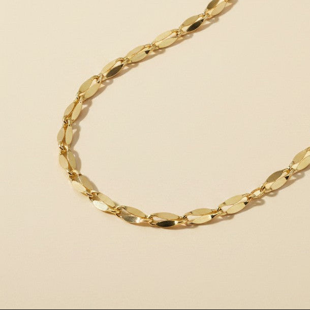 18k Gold Filled 3mm Fancy Chain Necklace