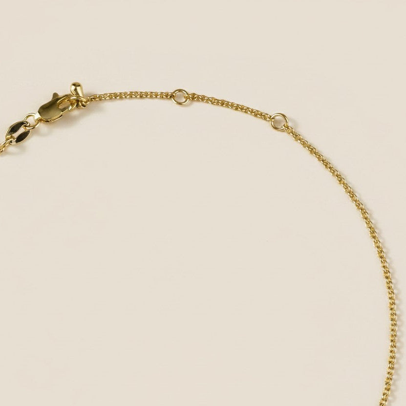18k Gold Filled Pointed Rectangle Plate CZ Necklace | Modern Geometric Elegance