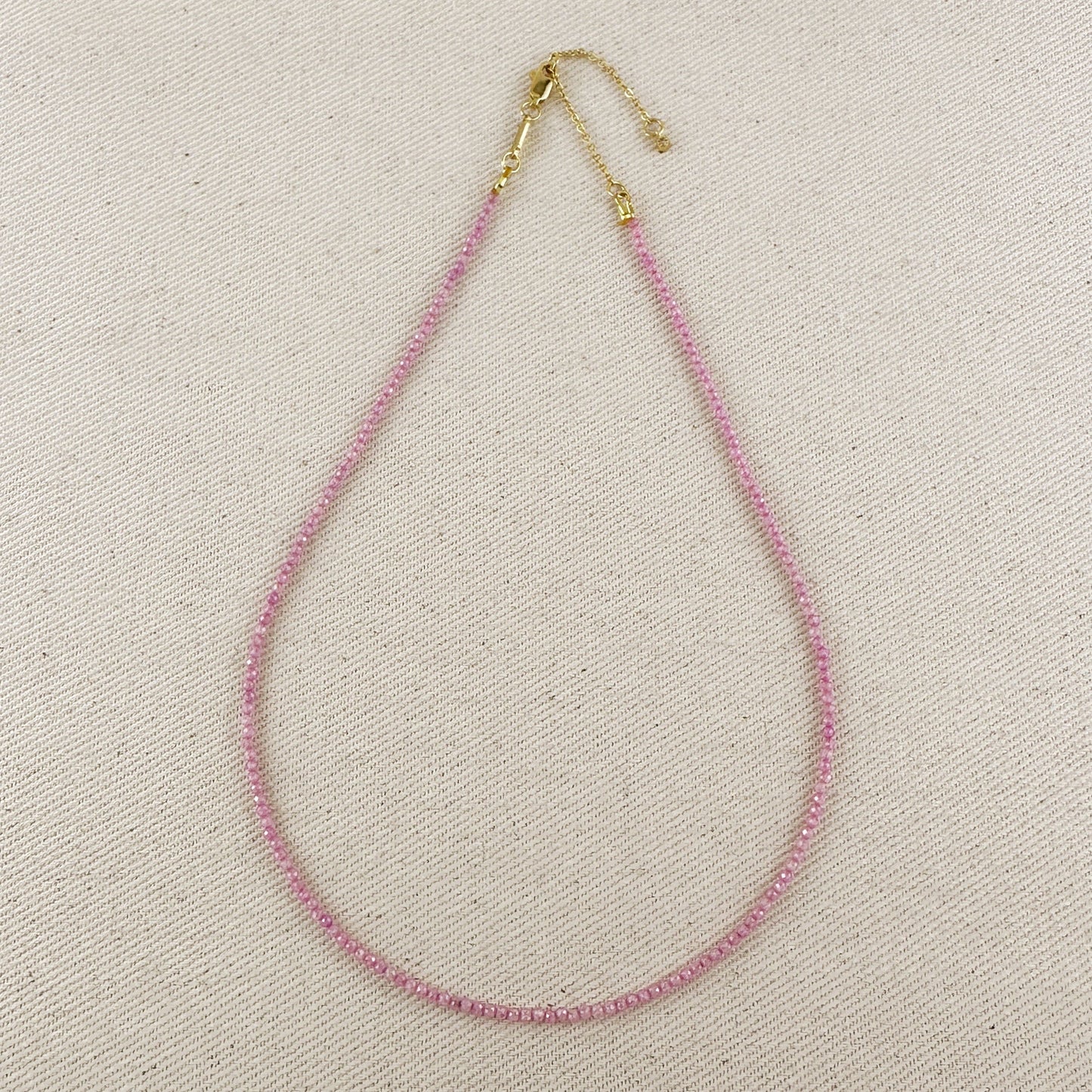 Pink Zircon Necklace