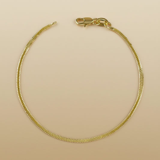 18k Gold Filled Square Rope Bracelet — Limited Production. Irreplaceable Once It's Gone.