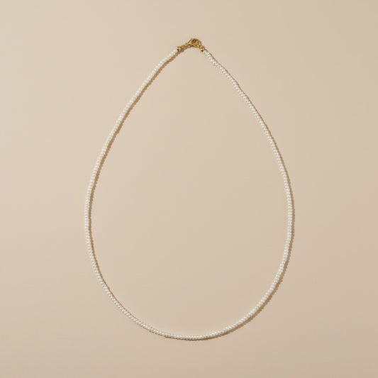 9k Gold Micro Freshwater Pearl Necklace | Understated Luxury