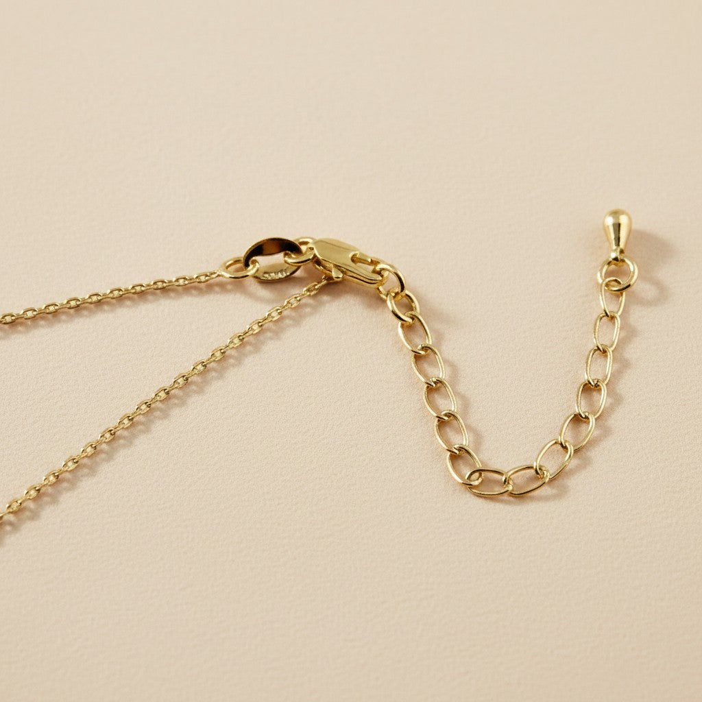 18k Gold Filled Cross Plate Necklace | Faith Meets Modern Elegance
