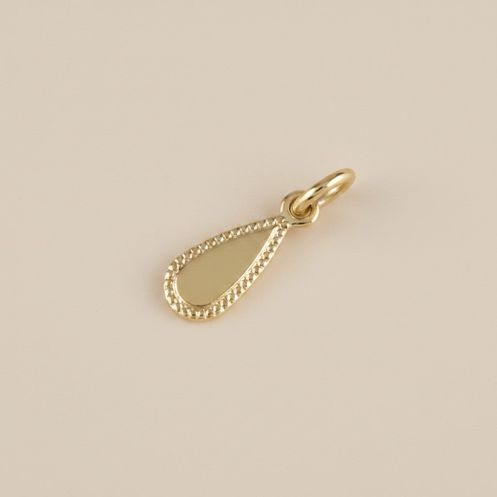 18k Gold Filled Teardrop Tag Findings