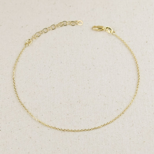 0.9mm Link Chain Anklet