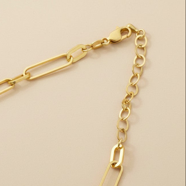 ✨ 18k Gold Filled Oversized Paperclip Chain Necklace — The Chain That Made the Paperclip Iconic
