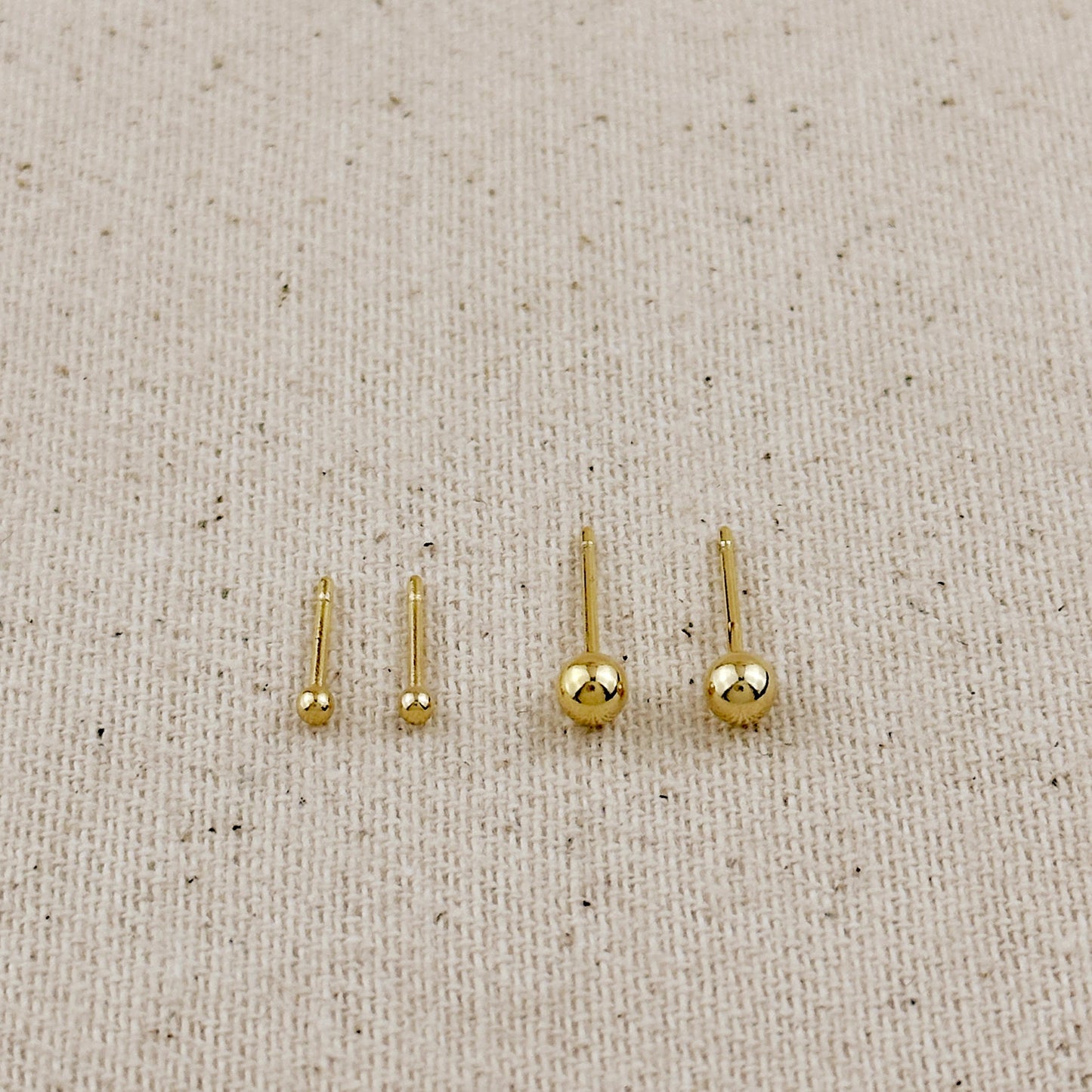 18k Gold Filled Ball Stud