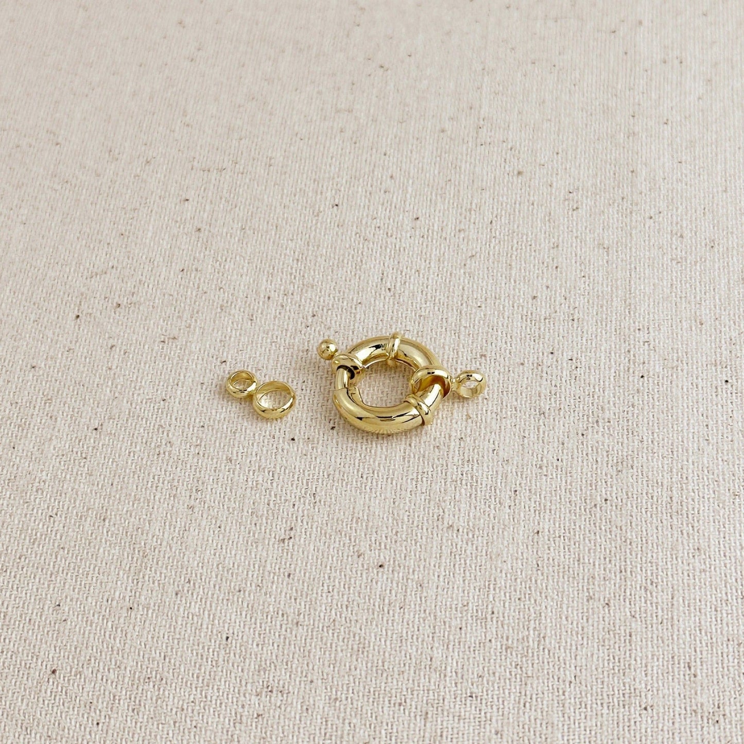 18k Gold Filled 15mm Spring Ring Clasp