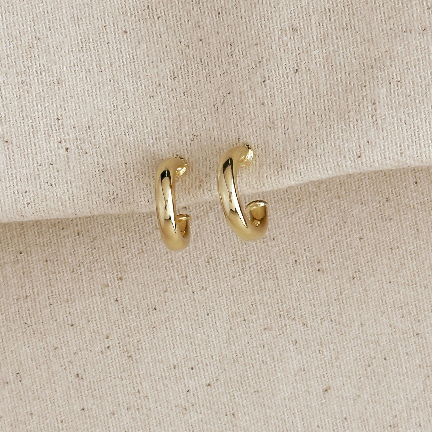 18k Gold Filled Mini Classic C-Hoop Earrings