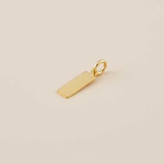 18k Gold Filled Blank Rectangular Tag Findings