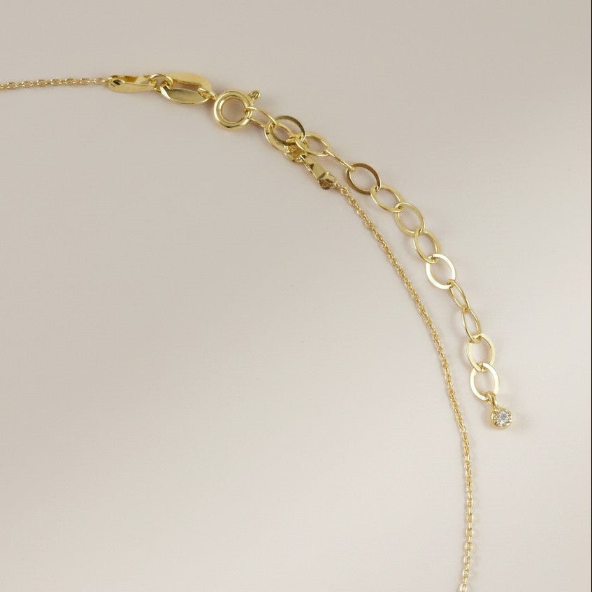 18k Gold Filled CZ Cross Necklace — Worn Close to the Heart, Every Single Day