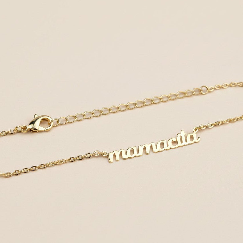 18k Gold Filled Mamacita Script Necklace | Confidence, Charm &amp; Spirit
