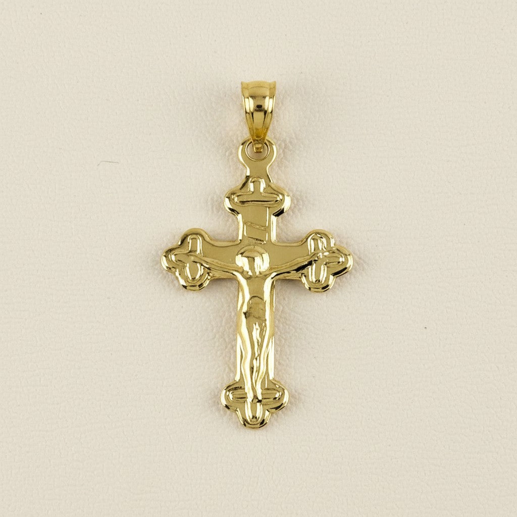 ✝️ 18k Gold Filled Delicate Crucifix Pendant — The Most Sacred Image. The Most Intimate Scale.