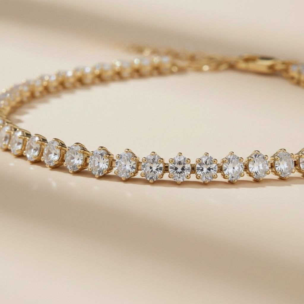 Marquise Tennis Bracelet - Sparkly CZ Diamond Bracelet for Women