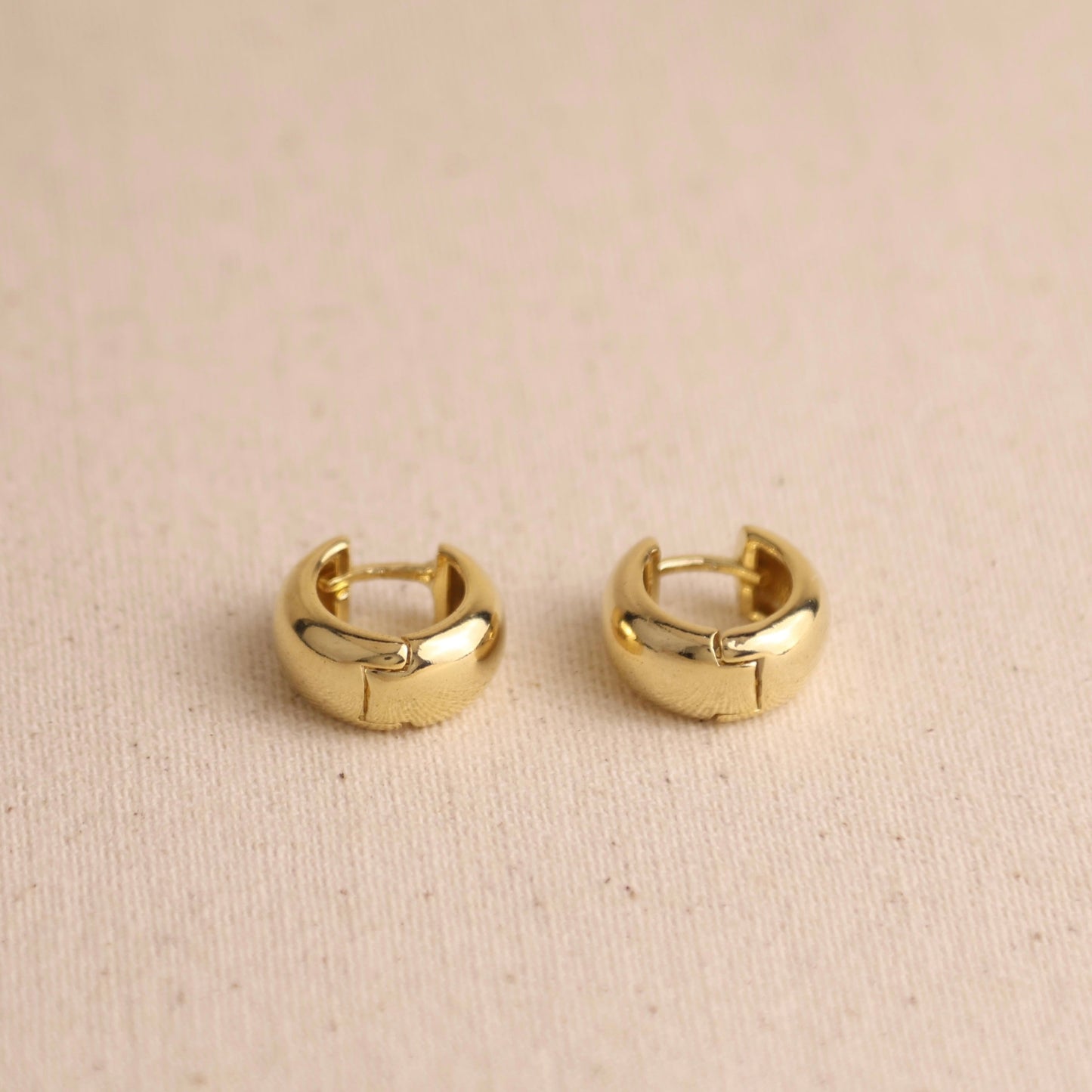 18k Gold Filled Chunky Hoop Earrings