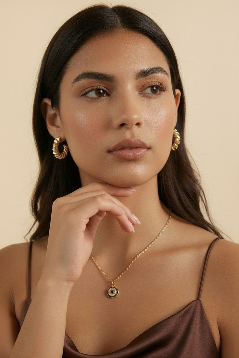 18k Gold Filled Protection Mandala Necklace | Symbolic & Sophisticated