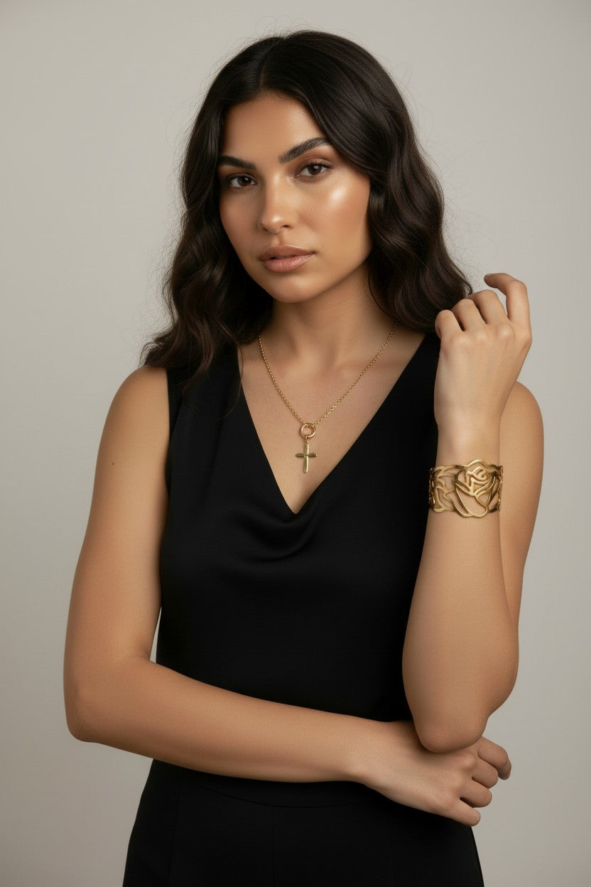 Delicate Rose Cuff