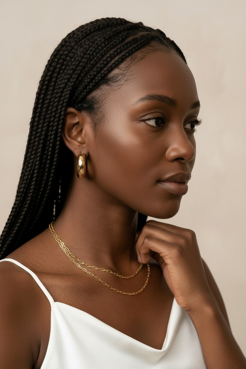 18k Gold Filled Link Chain Necklace | Premium Quality for Jewelry Making