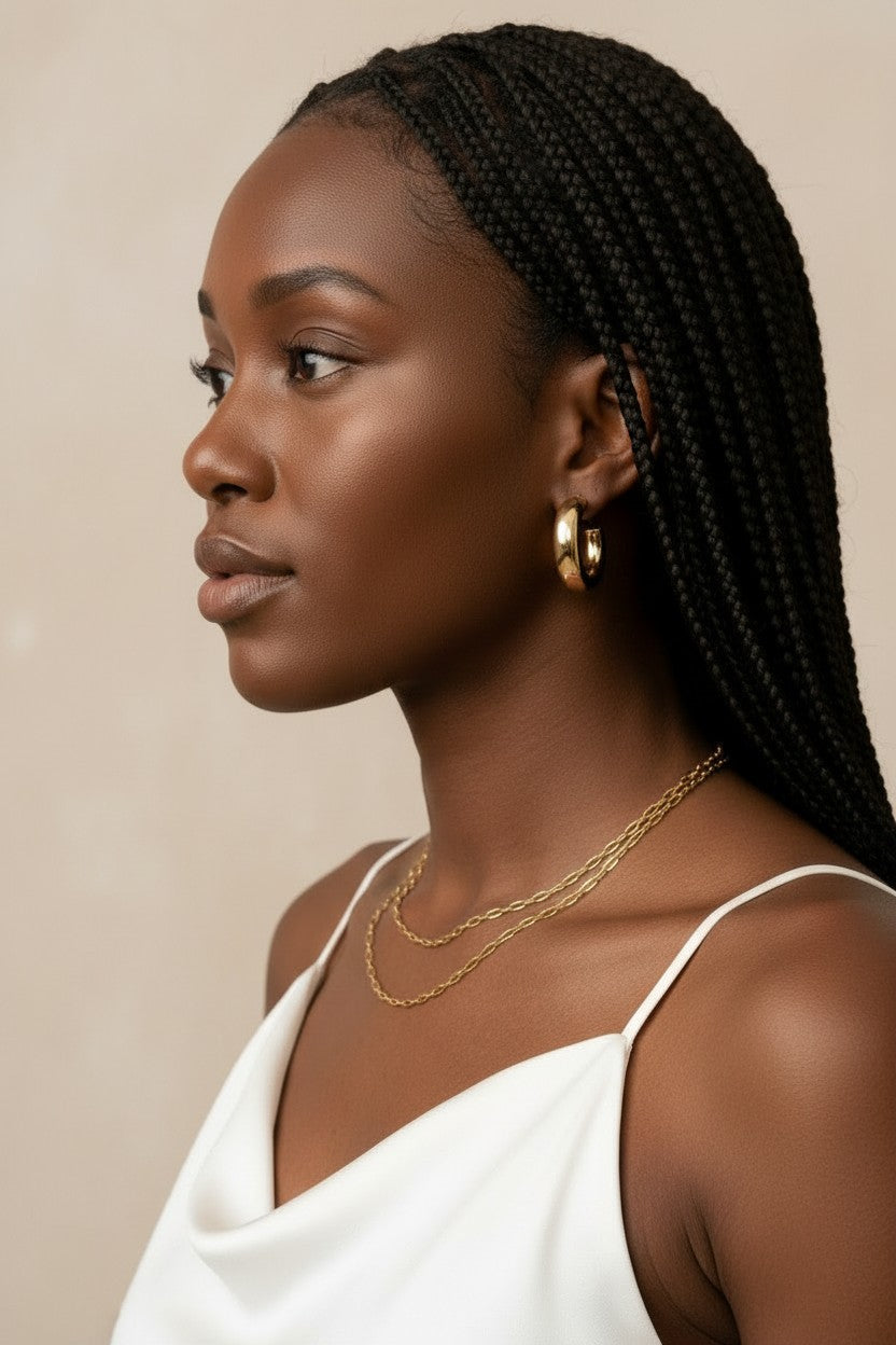 18k Gold Filled Link Chain Necklace | Premium Quality for Jewelry Making