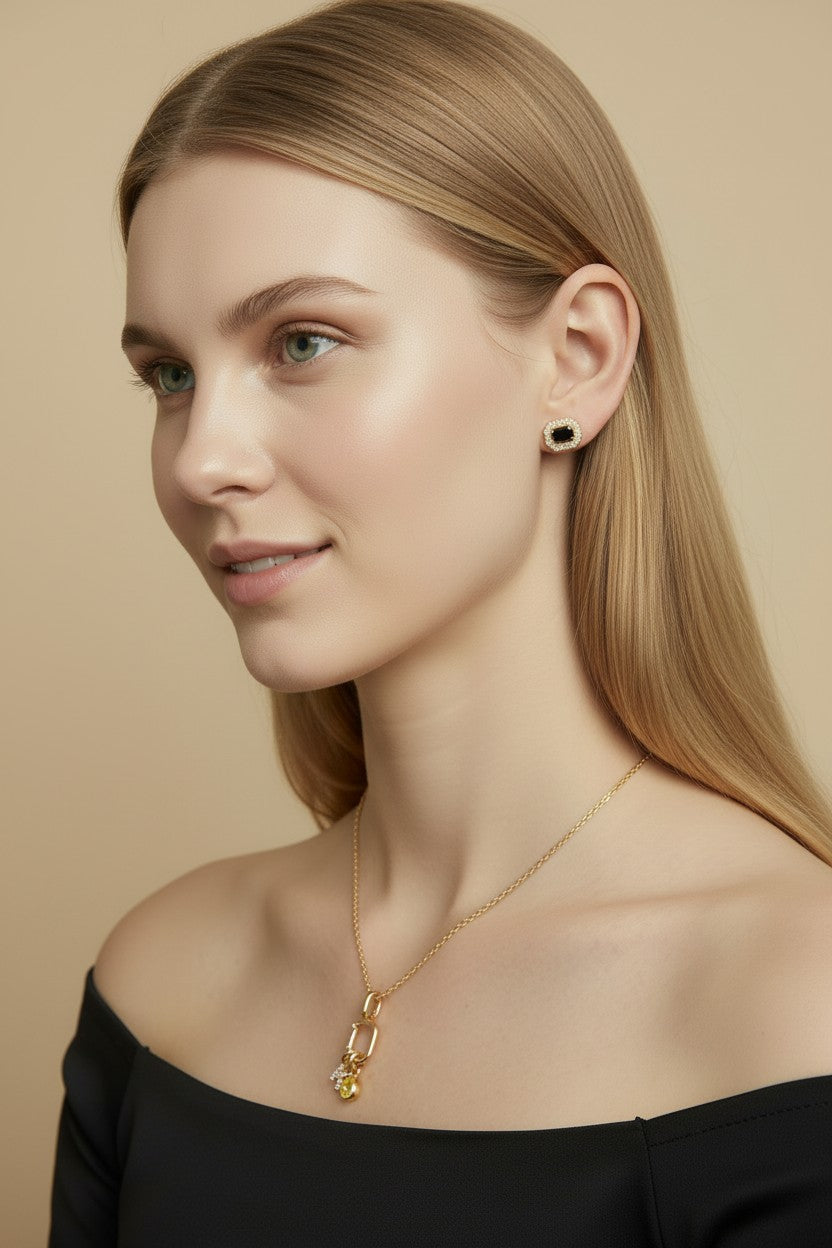 18k Gold Filled Birthstone Bezel Drop Charm | Personalized Sparkle