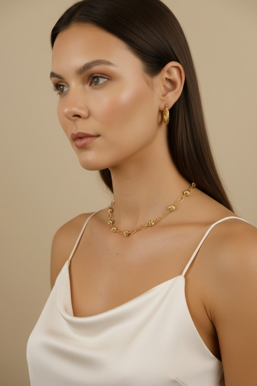 18k Gold Filled Twisted Hoop Earrings | Available in Two Sizes