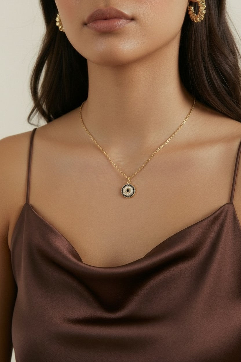 18k Gold Filled Protection Mandala Necklace | Symbolic & Sophisticated