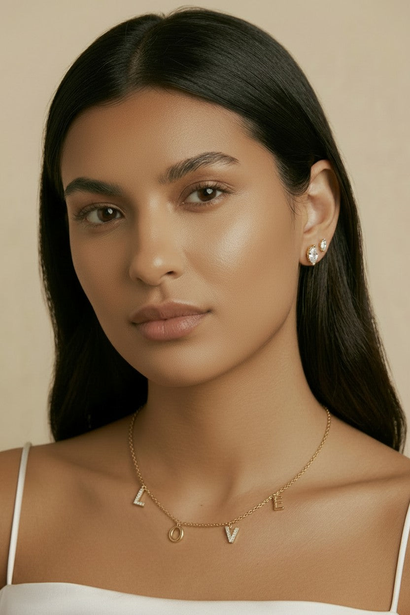 18k Gold Filled Vintage Marquise CZ Stackable Earrings | Elegant Ear Stacking Essential