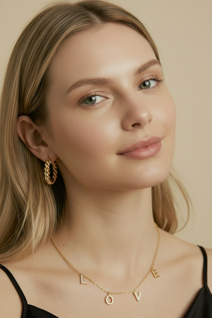 18k Gold Filled Croissant Hoop Earrings | Sophisticated & Exclusive