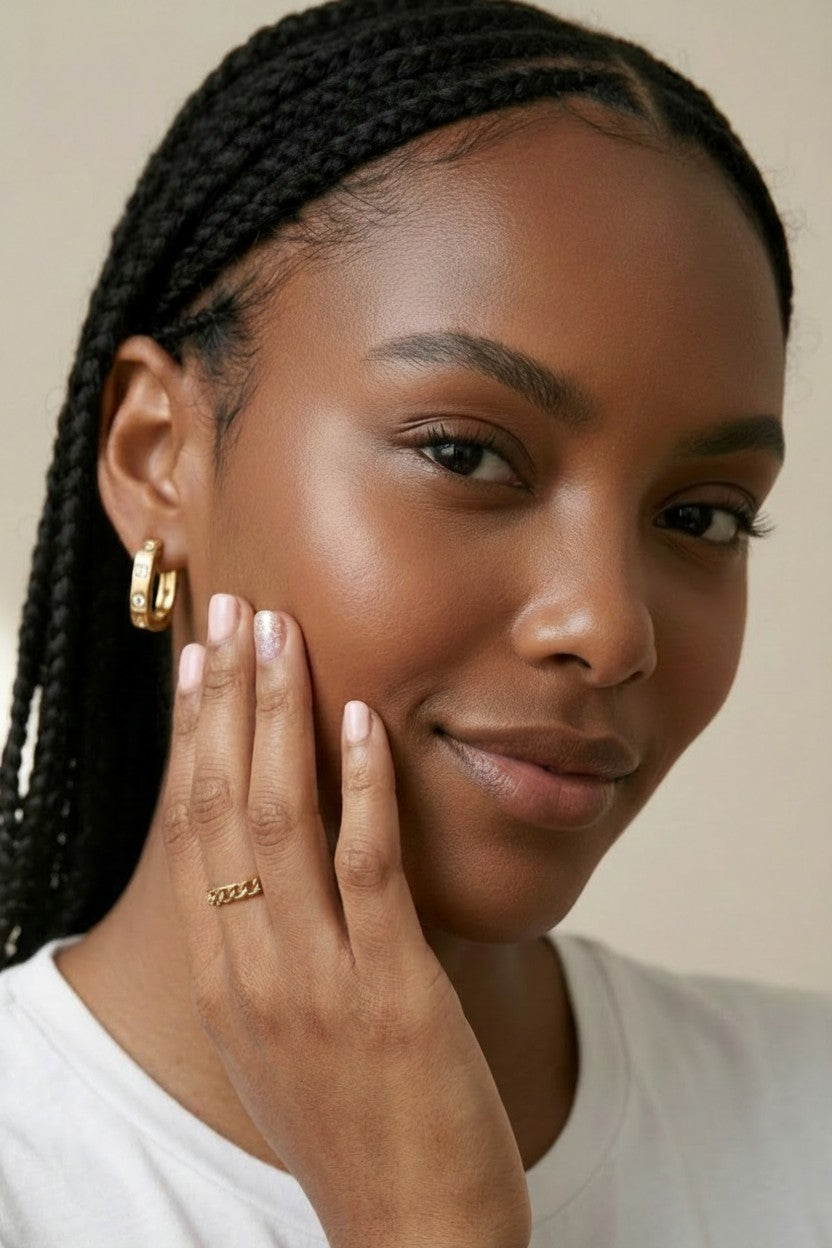 18k Gold Filled Cuban Chain Ring | Sleek & Sophisticated