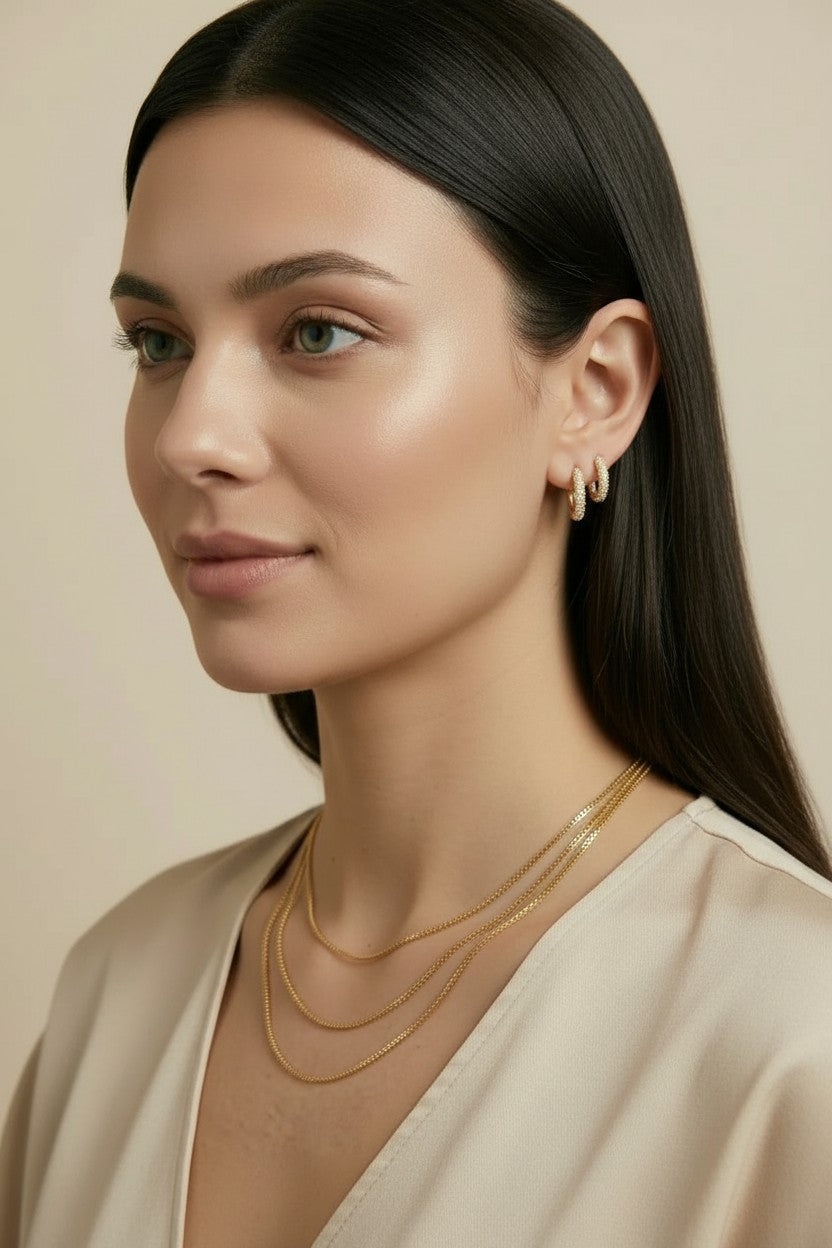 18k Gold Filled 1.2mm Box Chain Necklace | Fine Everyday Essential