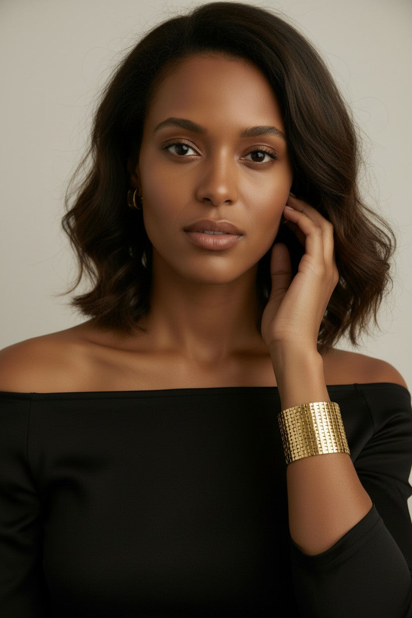 Squared Pattern Cuff