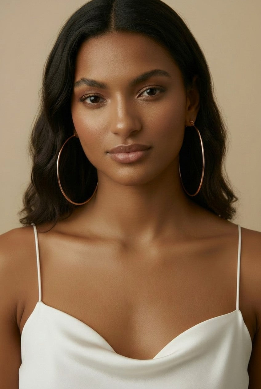18k Gold Filled Oversized Selena-Inspired Hoop Earrings | A Must-Have Icon