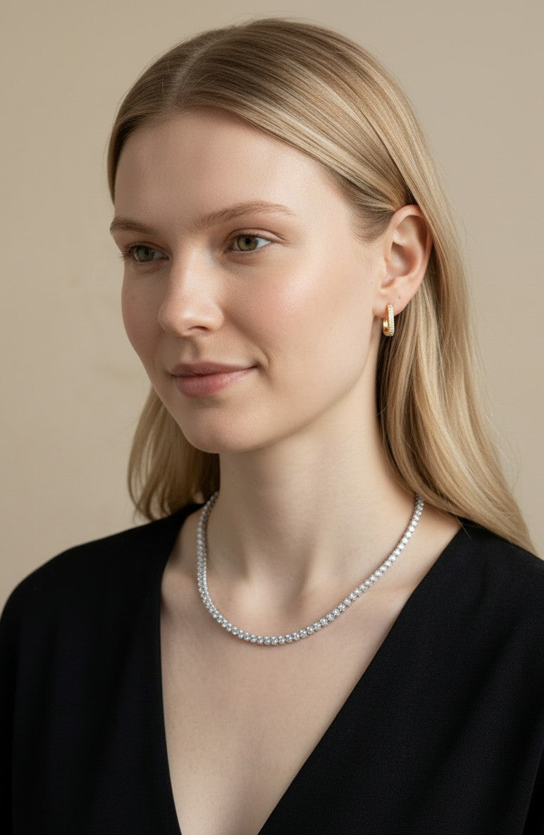 💎 .925 Sterling Silver Moissanite Tennis Necklace — GRA Certified. Diamond-Like Fire. The Necklace That Outshines Everything.